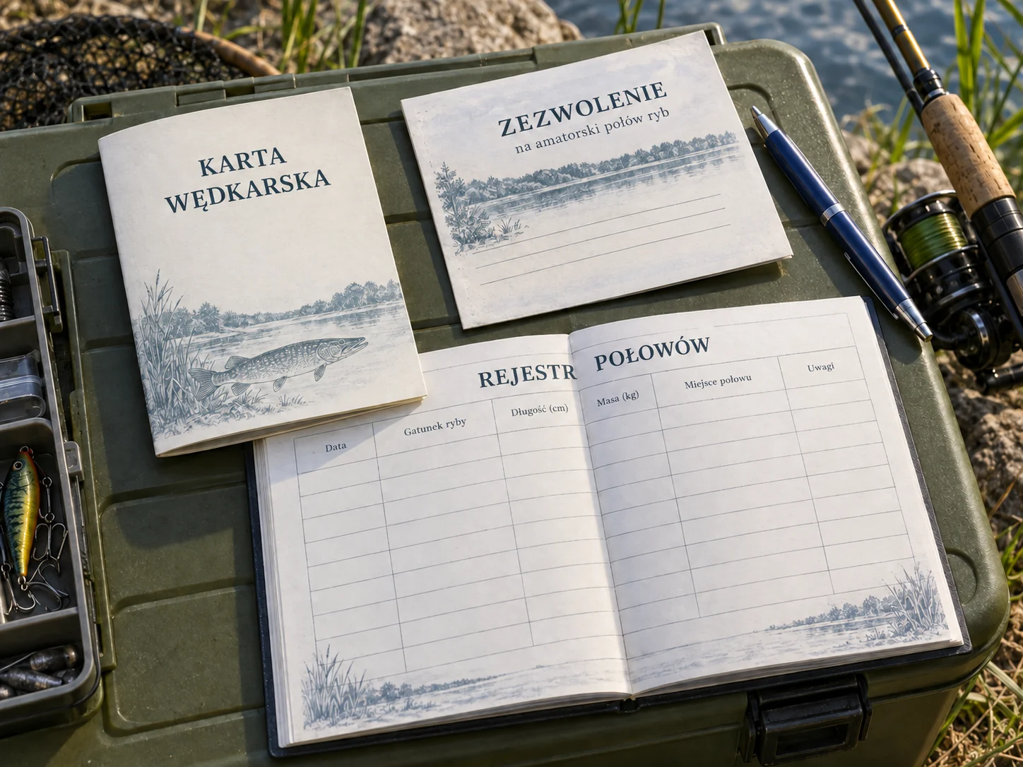 Karta, zezwolenie i rejestr — trzy dokumenty wędkarza