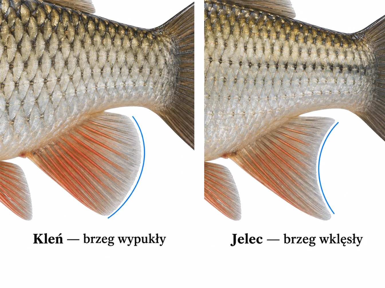 Jaź i kleń: rozstrzygają łuski i głowa